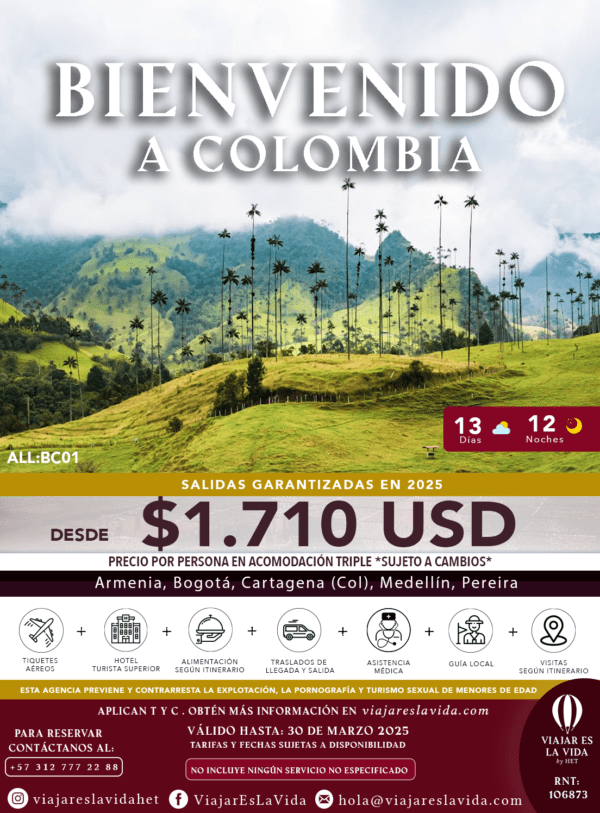 BIENVENIDO A COLOMBIA ALL:BC01
