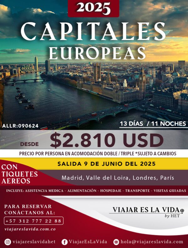 CAPITALES EUROPEAS Salida 16 Junio (13D 11N) ALL:CE03