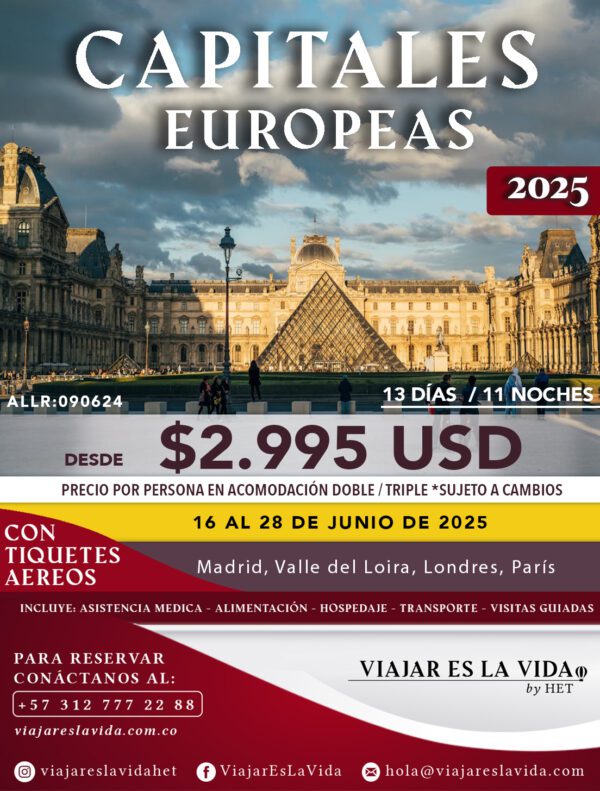 CAPITALES EUROPEAS Salida Junio (13D 11N) ALL:CE02