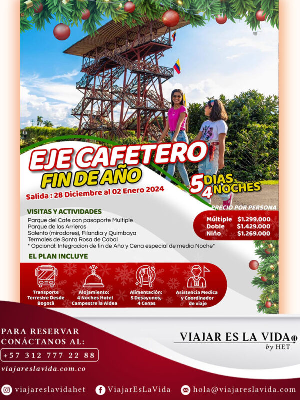 EJE CAFETERO (5D 4N) TMR:E01