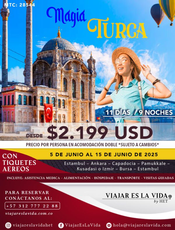 MAGIA TURCA JUNIO (11D 9N) MTC: 28544