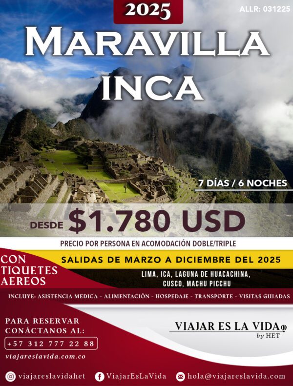 MARAVILLA INCA (7D 6N) ALL:MI01