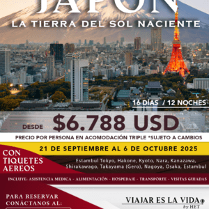 JAPÓN, LA TIERRA DEL SOL NACIENTE - SEPTIEMBRE (16D 12N) AK:0029