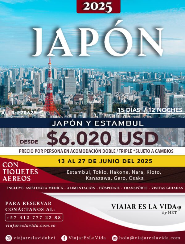 JAPON (15D 9N) ALL:JE01