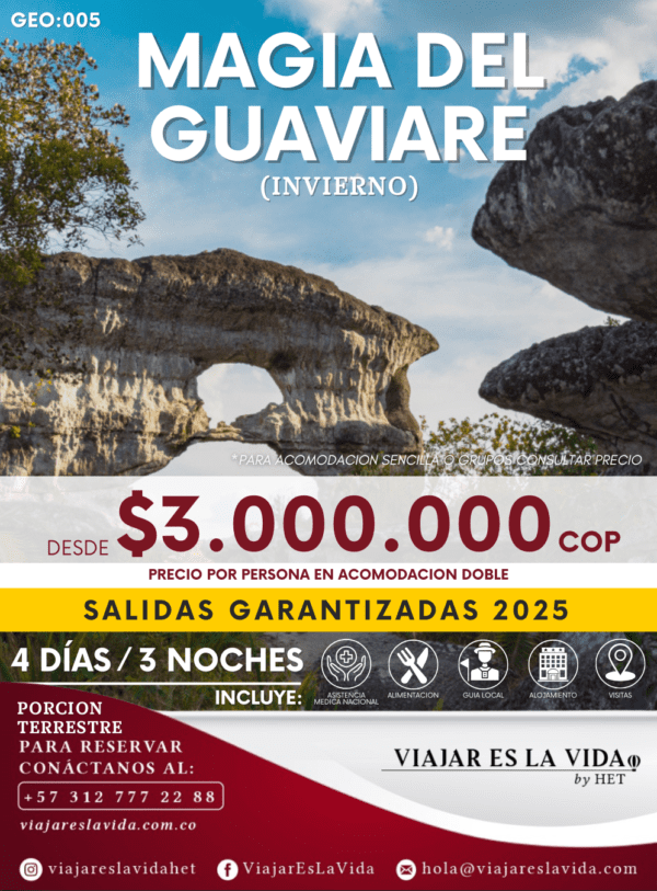 MAGIA DEL GUAVIARE (4D 3N) GEO:005