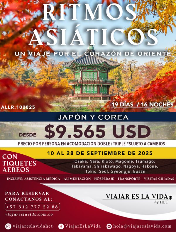 RITMOS ASIATICOS - UN VIAJE POR EL CORAZÓN DE ORIENTE (19D 15N) ALL:JCO01