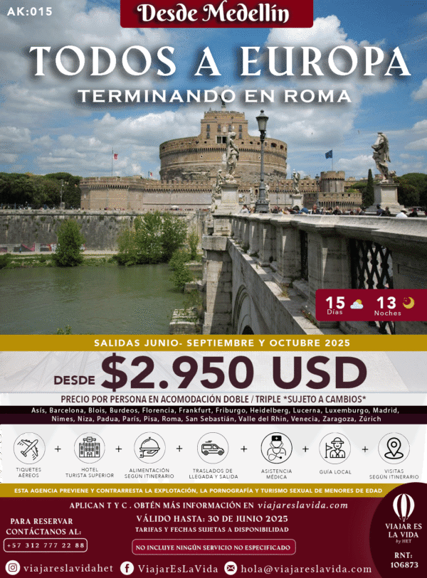 TODOS EUROPA TERMINANDO EN ROMA - MED AK:015