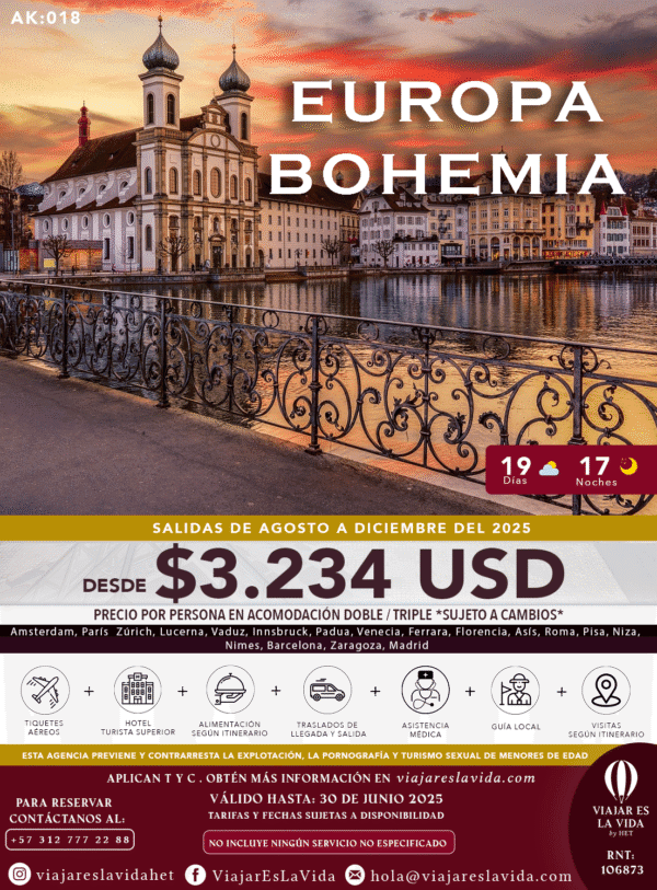 EUROPA BOHEMÍA- SALIENDO DE BOGOTÁ AK:018