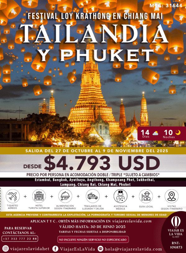 TAILANDIA Y PHUKET - FESTIVAL DE LUCES MTC:31644