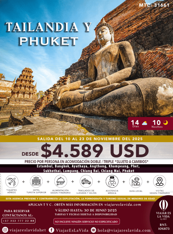 TAILANDIA Y PHUKET NOVIEMBRE MTC:31661