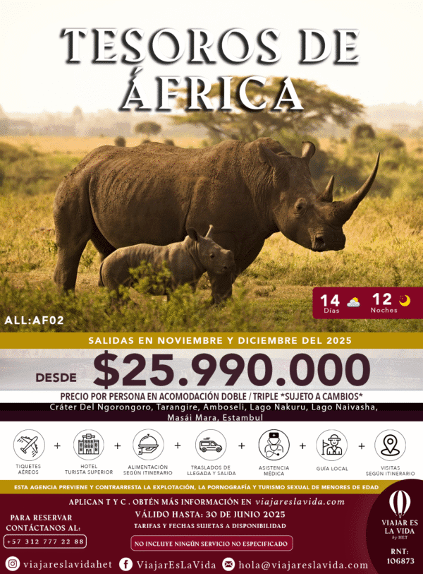 TESOROS DE ÁFRICA NOVIEMBRE Y DICIEMBRE ALL:AF02