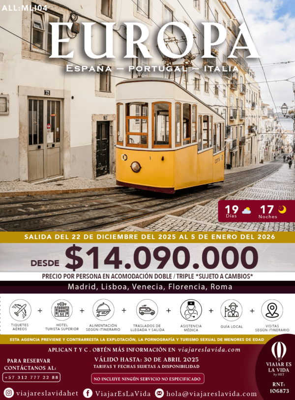 EUROPA ESPAÑA -PORTUGAL E ITALIA DICIEMBRE ALL:MLI04