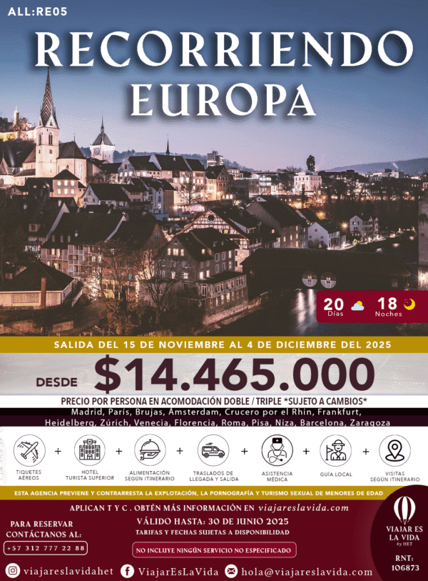 RECORRIENDO EUROPA NOVIEMBRE (20D 18N) ALL:RE05