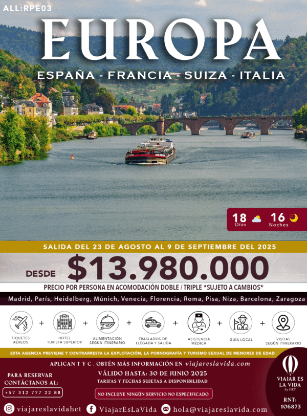 RONDA POR EUROPA AGOSTO (18D 16N) ALL:RPE03