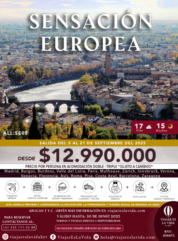 SENSACIÓN EUROPEA SEPTIEMBRE (17D 15N) ALL:SE05