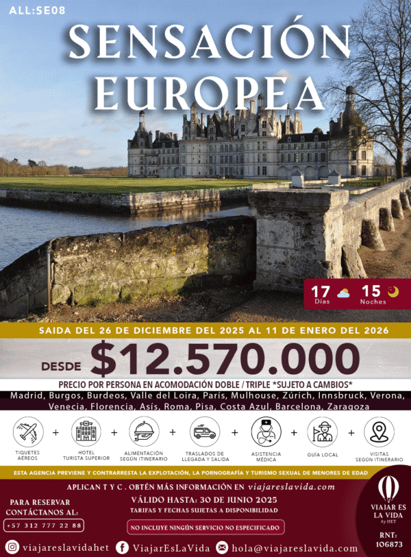 SENSACIÓN EUROPEA DICIEMBRE (17D 15N) ALL:SE08