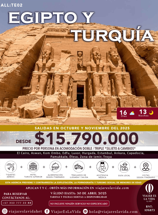 EGIPTO Y TURQUÍA CON CRUCERO (OCT-NOV) ALL:TE02