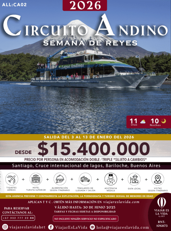 CIRCUITO ANDINO REYES 2026 (11D 10N) ALL:CA02