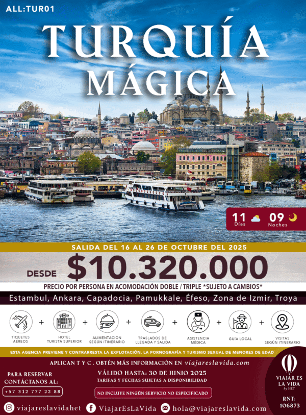 TURQUÍA MÁGICA OCTUBRE ALL:TUR01