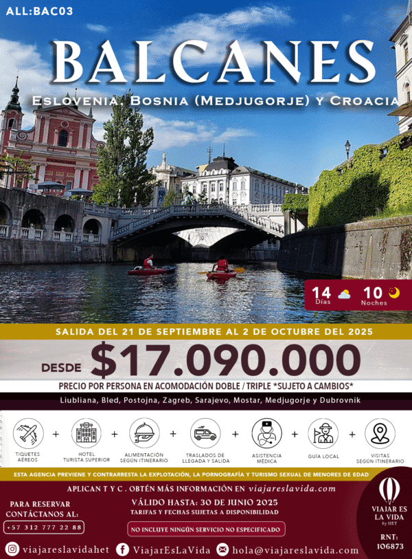 BALCANES ESLOVENIA-BOSNIA Y CROACIA SEPT ALL:BAC03