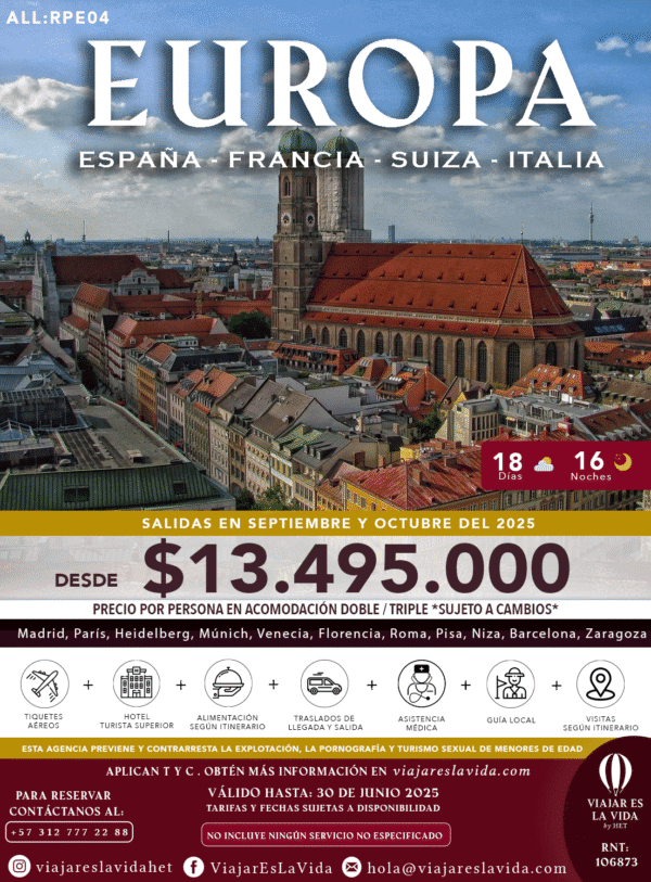 RONDA POR EUROPA SEPT-OCT (18D 16N) ALL:RPE04