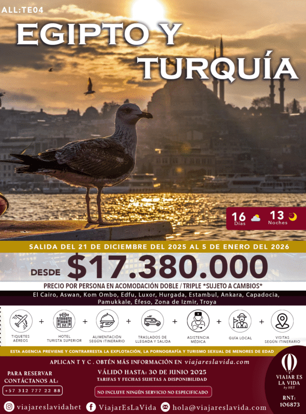 EGIPTO Y TURQUÍA CON CRUCERO 21 DICIEMBRE ALL:TE04