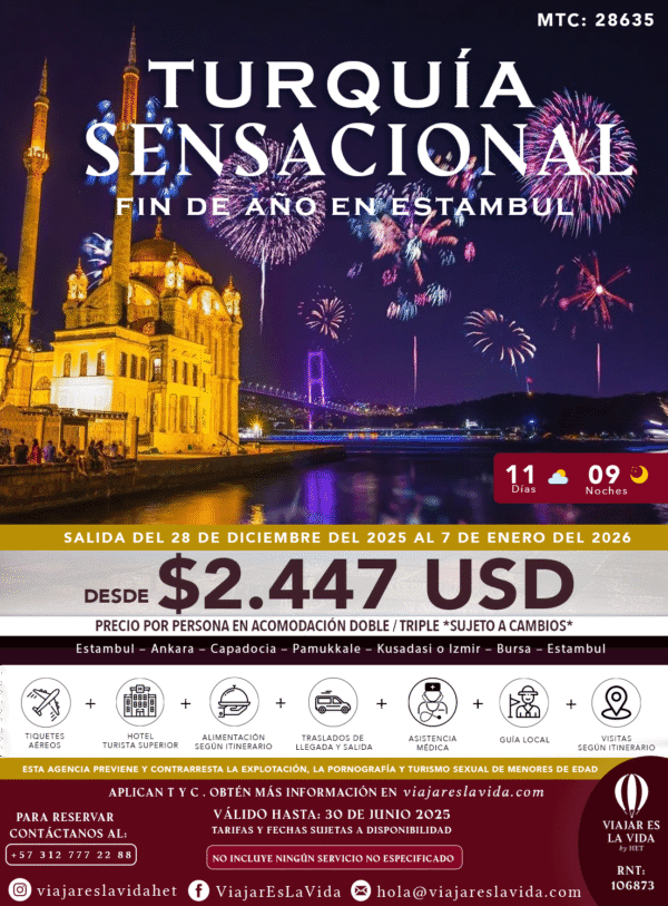 TURQUÍA SENSACIONAL FIN DE AÑO MTC:28635