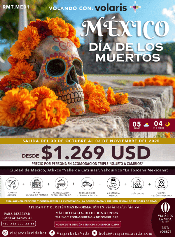 MÉXICO DIA DE MUERTOS (5D 4N) RMT:ME01