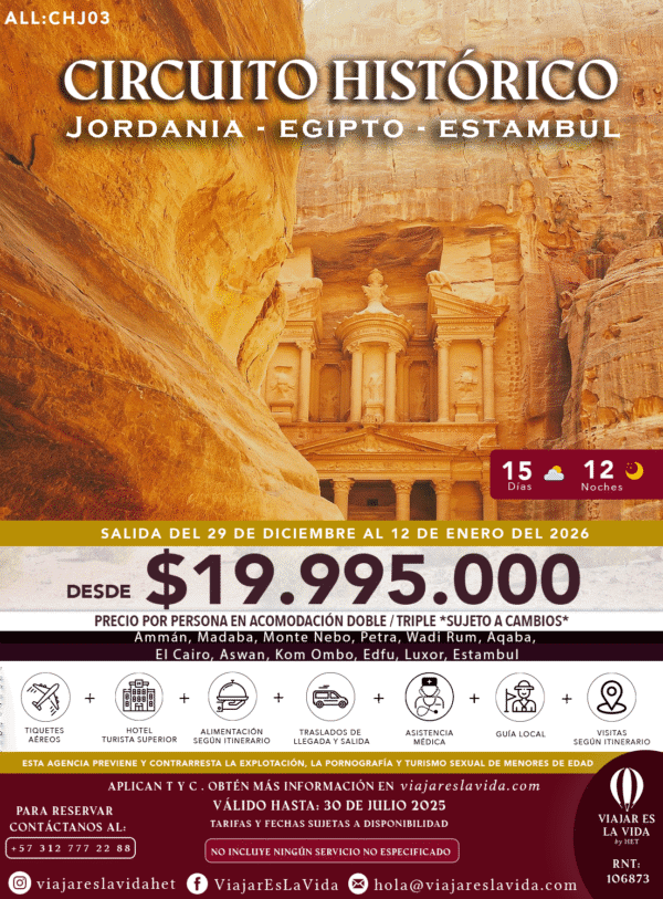 JORDANIA - EGIPTO - ESTAMBUL DICIEMBRE ALL:CHJ03