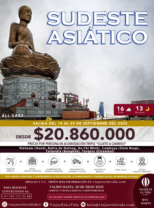 SUDESTE ASIÁTICO:VIETNAM-CAMBOYA-TAILANDIA JUN ALL:SA02