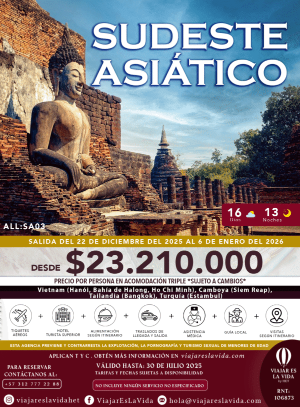 SUDESTE ASIÁTICO:VIETNAM-CAMBOYA-TAILANDIA DIC ALL:SA03