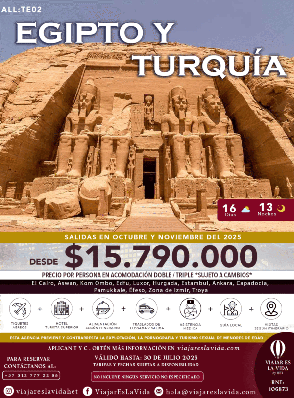 EGIPTO Y TURQUÍA CON CRUCERO (OCT-NOV) ALL:TE02