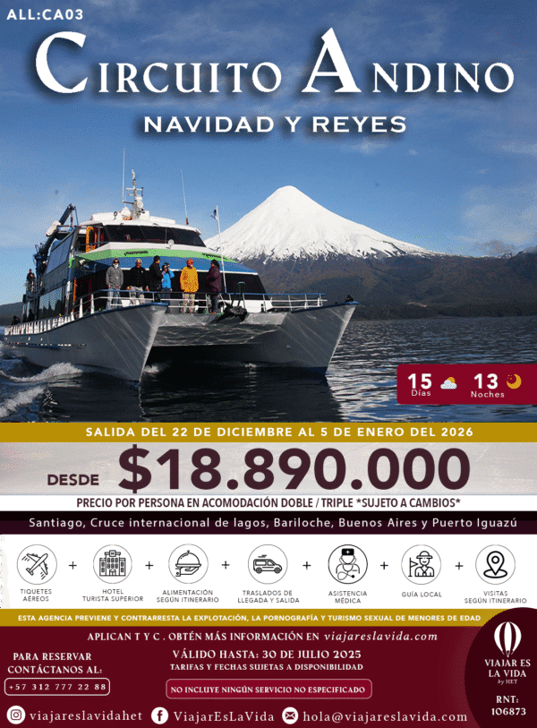 CIRCUITO ANDINO NAVIDAD Y REYES (15D 13N) ALL:CA03