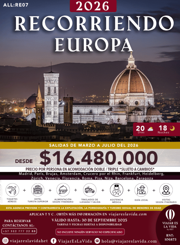 ALL-RE07 RECORRIENDO EUROPA MARZO A JULIO 2026