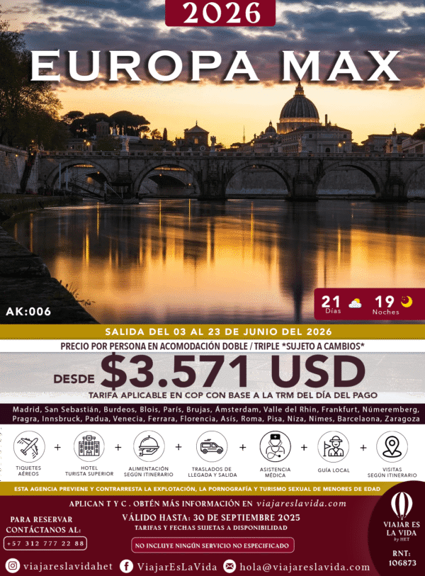 EUROPA MAX DESDE BOGOTA JUNIO 2026 AK006