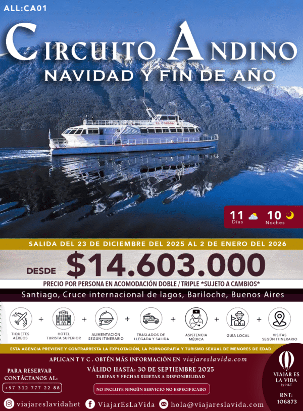 CIRCUITO ANDINO NAVIDAD Y FIN DE AÑO (11D 10N) ALL:CA01