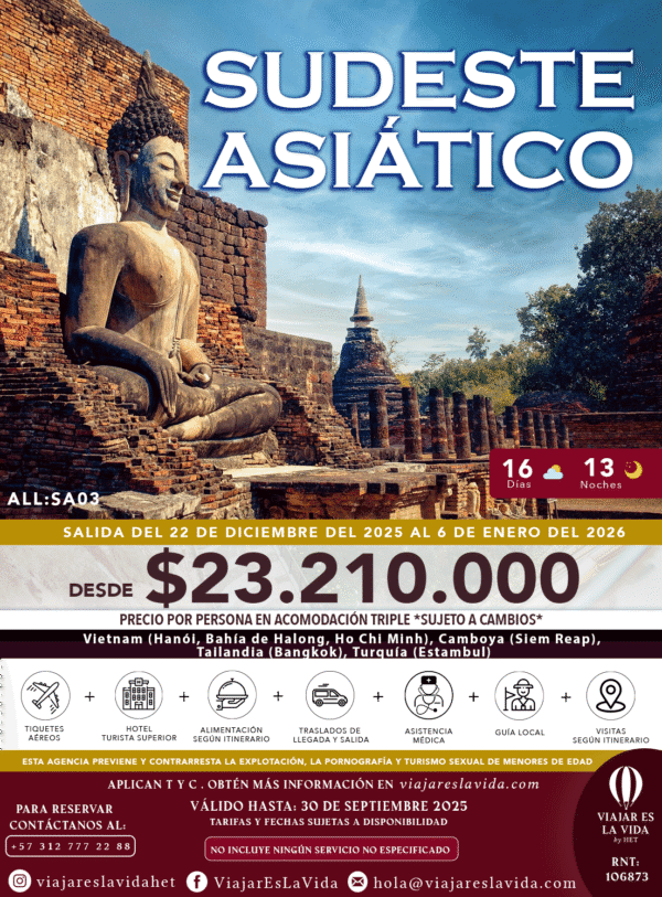 SUDESTE ASIÁTICO:VIETNAM-CAMBOYA-TAILANDIA DIC ALL:SA03