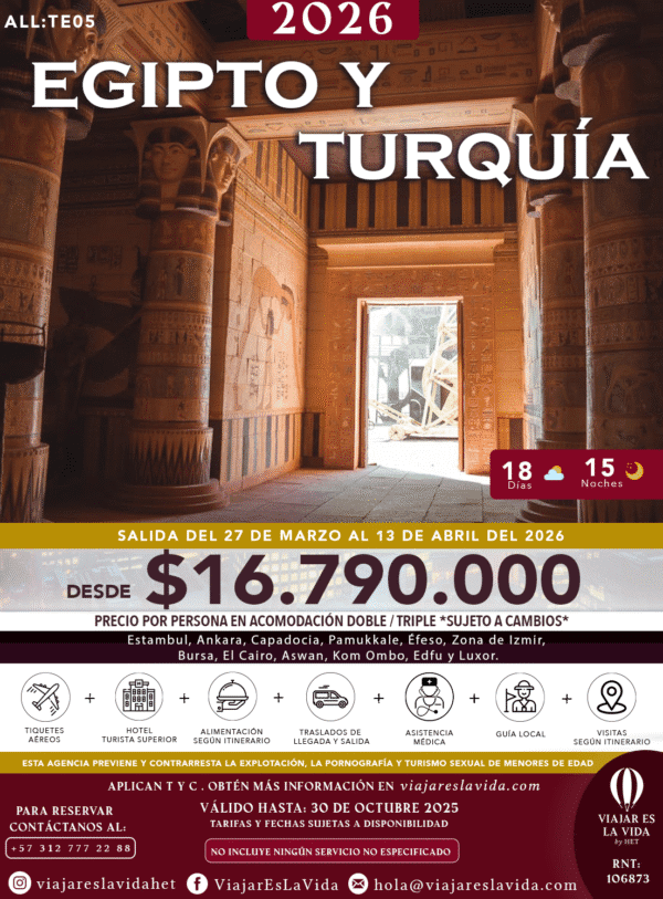 EGIPTO Y TURQUÍA SEMANA SANTA 2026 ALL:TE05