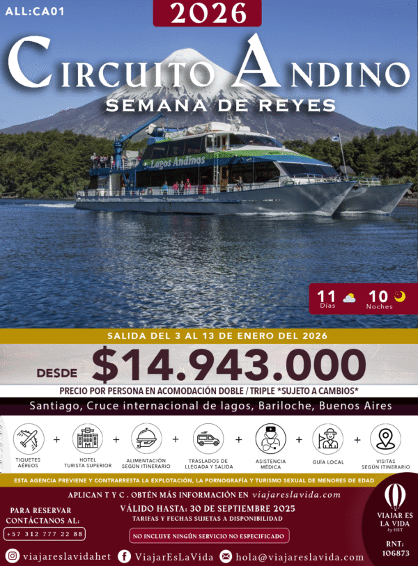 CIRCUITO ANDINO REYES 2026 (11D 10N) ALL:CA02