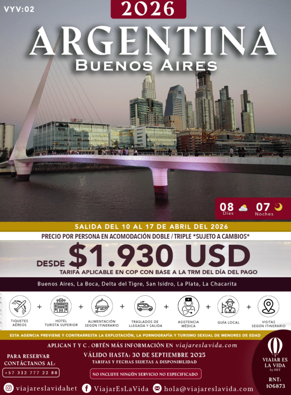ARGENTINA BUENOS AIRES ABRIL 2026 VYV02