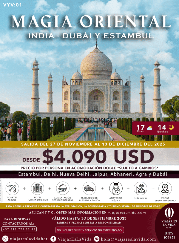 MAGIA ORIENTAL INDIA - DUBÁI Y ESTAMBUL NOVIEMBRE VYV01