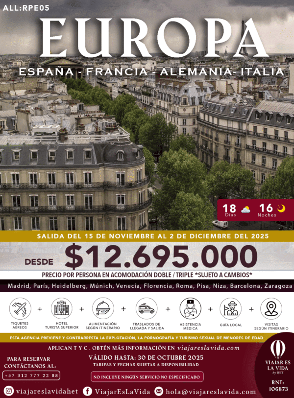 RONDA POR EUROPA NOVIEMBRE (18D 16N) ALL:RPE05