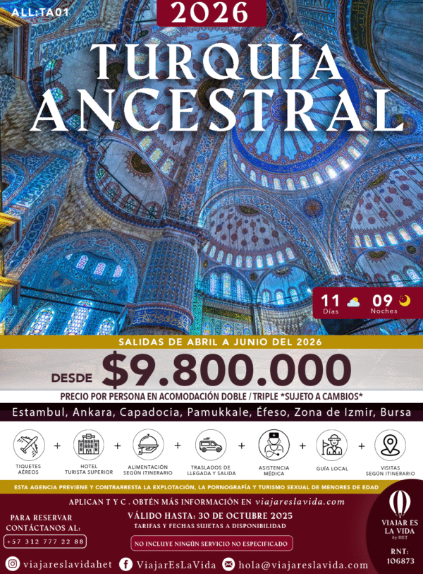 TURQUÍA ANCESTRAL 2026 ALL:TA01