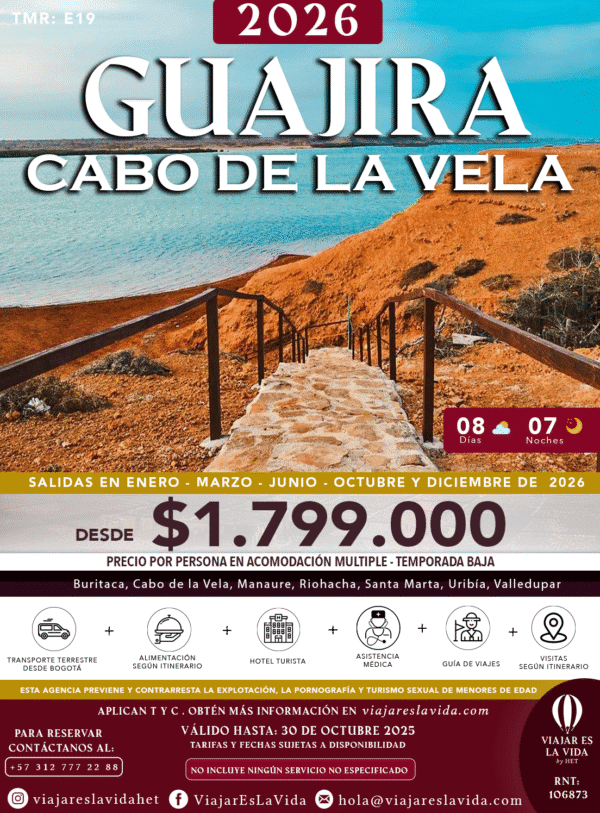 GUAJIRA CABO DE LA VELA 2026 TMR:E19