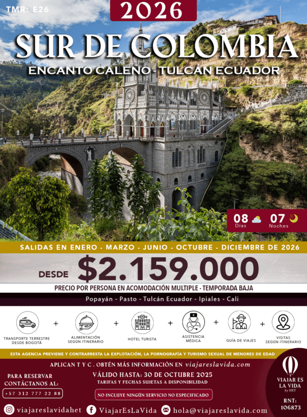 SUR DE COLOMBIA Y ENCANTO CALEÑO 2026 TMR:E26