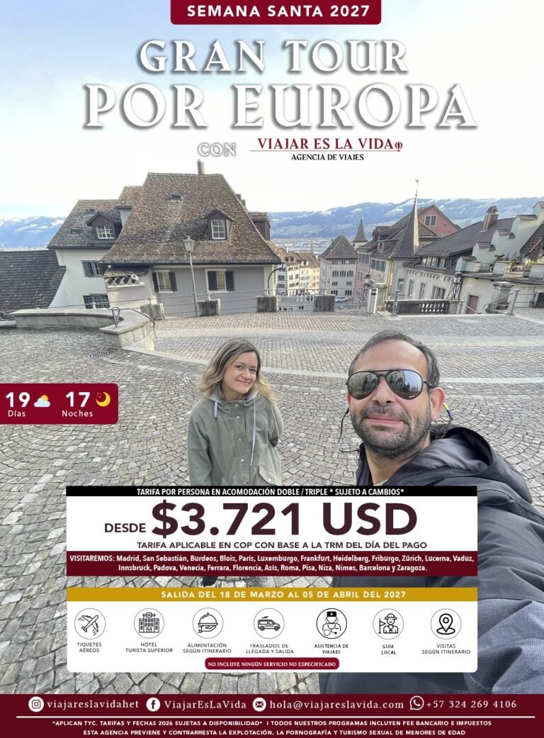 GRAN TOUR POR EUROPA CON VIAJAR ES LA VIDA MARZO 2027 PYC01319