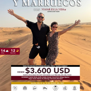 ESPAÑA Y MARRUECOS 2027 CON VIAJAR ES LA VIDA PYC:01320