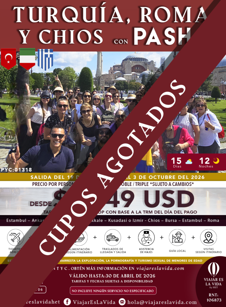 SEPT TURQUIA Y ROMA 2026 VELV - Agotados